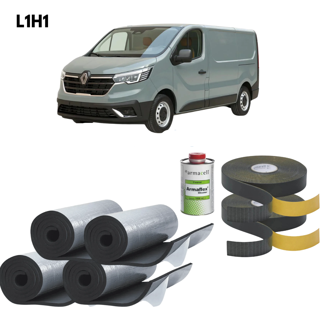 Armaflex AF insulation kit for a compact L1H1 van – rolls, tape and cleaner