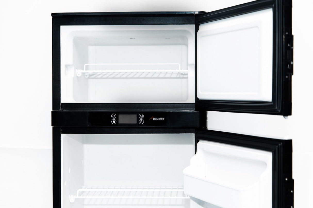 VanCool 140L — Kühlschrank/Gefrierschrank für Van & Wohnmobil 12/24V (126,5×52×49,5 cm)