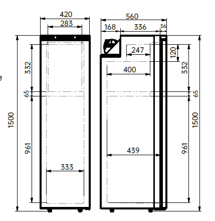 VanCool 150L DCR — 12/24/230V Compressor Fridge (Tall Format) - EuroVan - shop