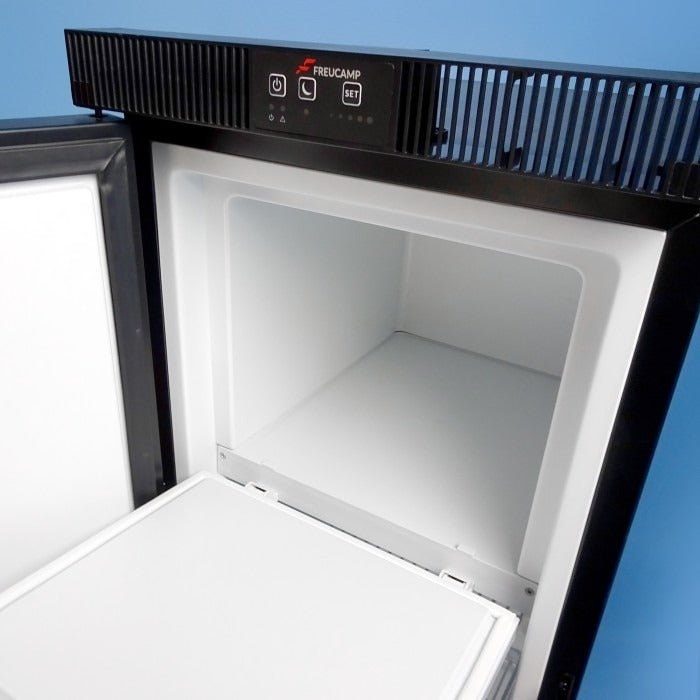 EuroVan 150L Slim fridge door bins