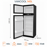 VanCool 140L - 12V compressor fridge for campervans and motorhomes