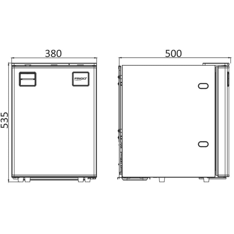 VanCool 50L BCD - 12V compressor fridge for campervans and motorhomes