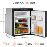 VanCool 50L DCR - 12V compressor fridge for campervans and motorhomes