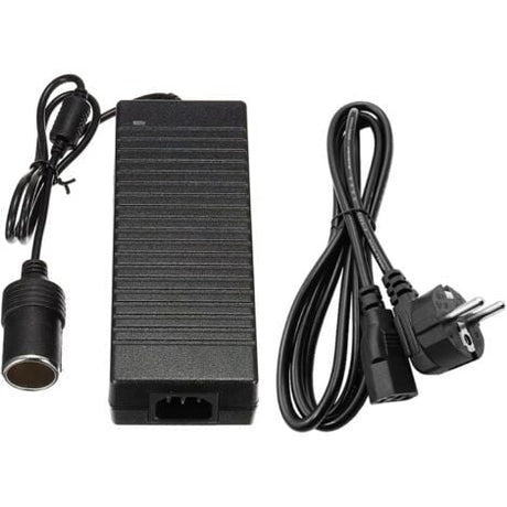 VanCool 230V to 12V voltage converter for 12V compressor fridges in campervans and motorhomes