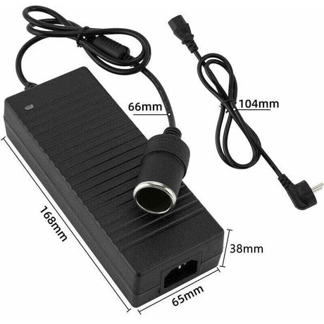 VanCool 230V to 12V voltage converter for 12V compressor fridges in campervans and motorhomes