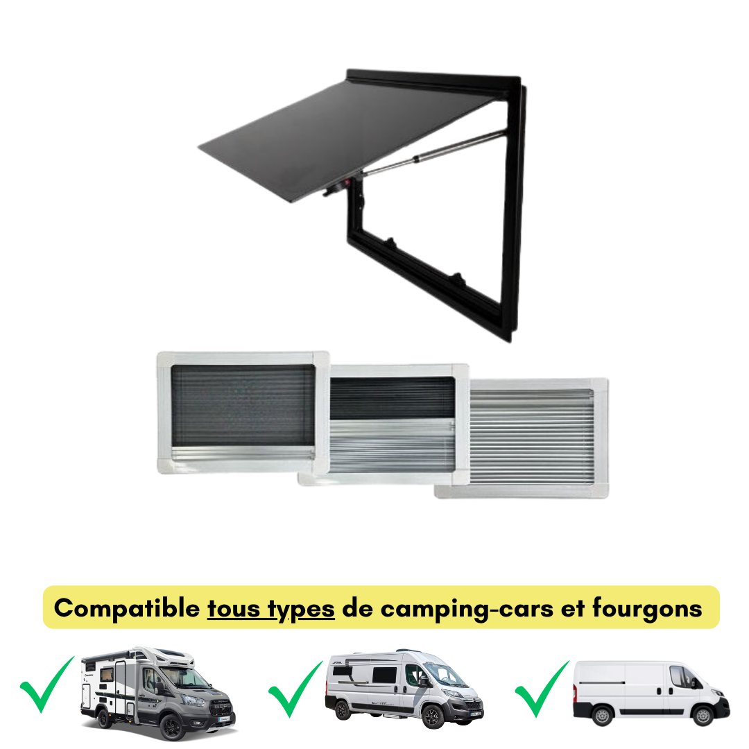 Baie VanSquare - Fenêtre spéciale camping-cars et vans aménagés