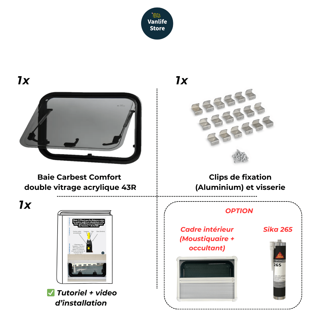 Baie Comfort Carbest - Vanlife - Store
