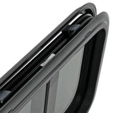 Baie coulissante vitrage acrylique - Bords Arrondis - Avec store et moustiquaire - Vanlife - Store