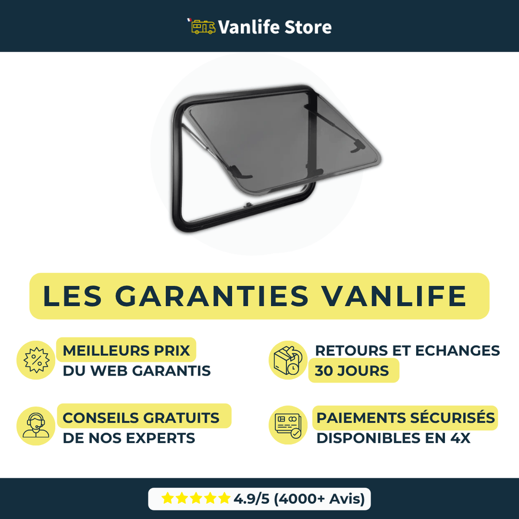 Baie VanShade - Avec Store et moustiquaire - Vanlife - Store