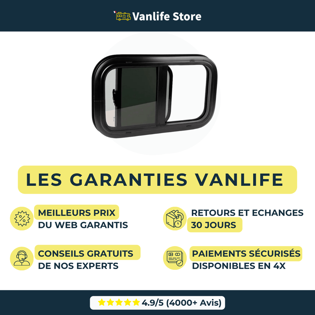Baie VanSlide - Baie coulissante pour vans aménagés et camping - cars - Vanlife - Store