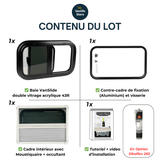 Baie VanSlide - Fenêtre coulissante avec store et moustiquaire - Vanlife - Store