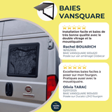 Baie VanSquare - Fenêtre spéciale camping - cars et vans aménagés - Vanlife - Store