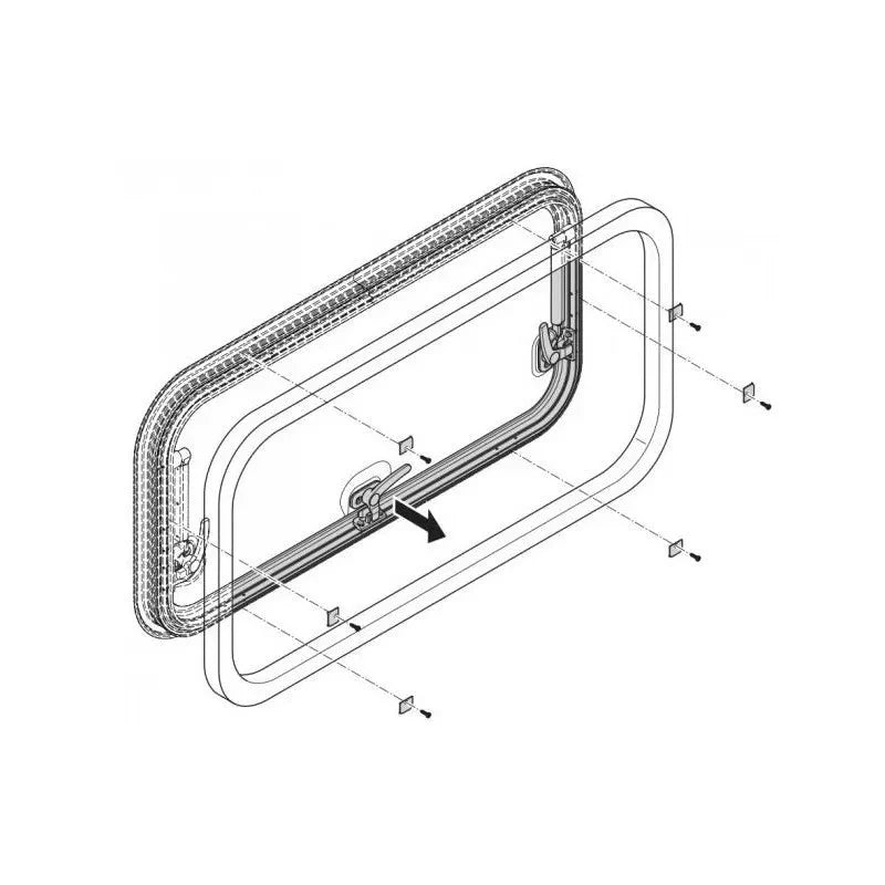 CARBEST Baie RW Van - Fenêtre spéciale vans aménagés - Vanlife - Store