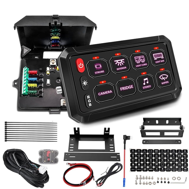Connected distribution box/switch panel kit – specially designed for motorhomes and campervans - EuroVan - shop