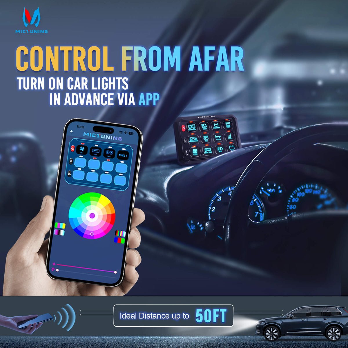 Connected distribution box/switch panel kit – specially designed for motorhomes and campervans - EuroVan - shop