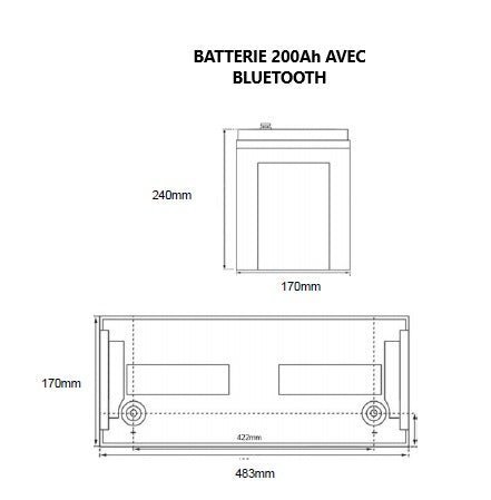 Lithium battery - Special for converted vans and motorhomes - LiFePo4 + Bluetooth + Self - heating - EuroVan - shop