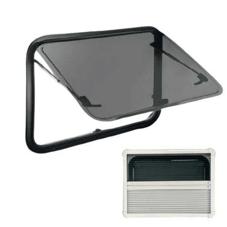 NORDVAN VanCurve campervan acrylic window with blind and mosquito net