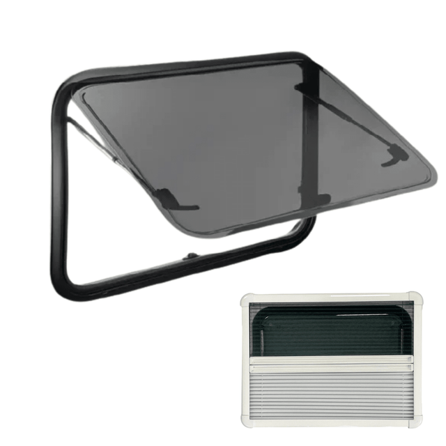 NORDVAN VanCurve campervan acrylic window with blind and mosquito net