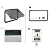 NORDVAN VanCurve campervan acrylic window with blind and mosquito net - view 6