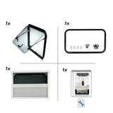 NORDVAN VanLight window for campervans and motorhomes with blind and mosquito net