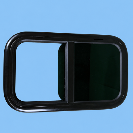 NORDVAN VanSlide sliding window installed in a campervan