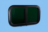 NORDVAN VanSlide sliding window installed in a campervan