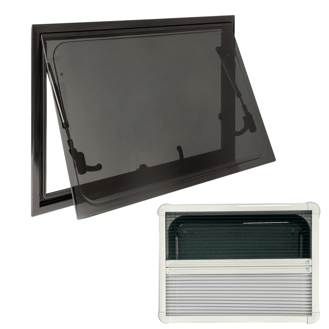 NORDVAN VanSquare window for campervans and motorhomes with blind and mosquito net