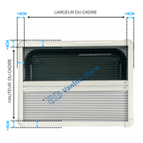 Projectable bay window frame - Blackout blind and mosquito net - EuroVan - shop