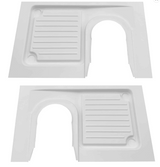 Brusekar til kassette- og bagtoilet - 80x70 cm - til autocampere og campervans