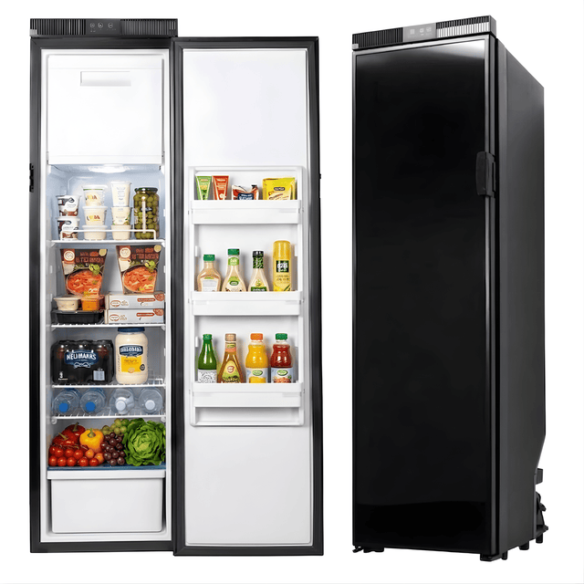 EuroVan 150L Slim compressor fridge for campervans, 149x41x56 cm