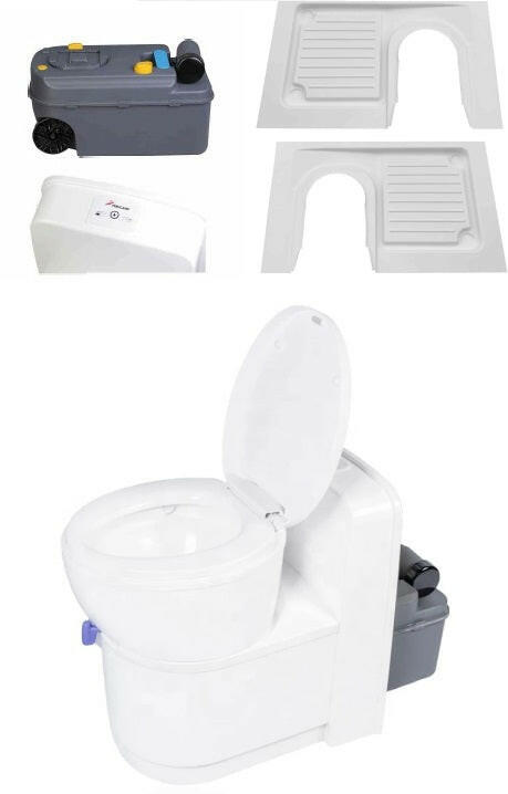 Rotating cassette toilet for motorhomes with 12V flush system. - EuroVan - shop
