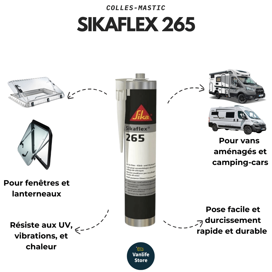 SIKAFLEX 265 NOIR 300 Ml - Vanlife - Store