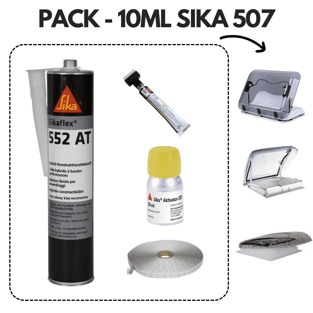 SikaFlex Pack for Skylights (Cleaner/Primer/Filler/Adhesive) - EuroVan - shop