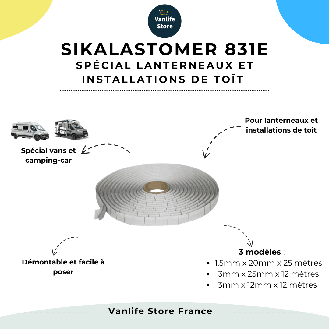 SikaLastomer - 831E – Grey sealing tape - EuroVan - shop