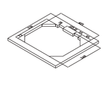 Stainless steel sink with tap black edition 40x35cm for campervan motorhome - view 3