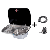 Stainless steel sink - Combined with 2 burners - EuroVan - shop