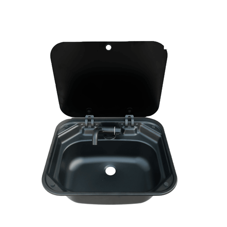 Stainless Steel Sink with Tempered Glass Cover – Rectangular - EuroVan - shop