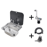 Stainless Steel Sink with Tempered Glass Cover – Rectangular - EuroVan - shop