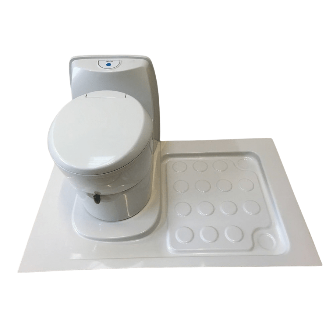 Swivel cassette toilet and shower tray pack - EuroVan-shop