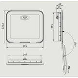 Service hatch dimensions 379 x 331 mm - EuroVan-shop