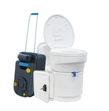 Swivel cassette toilet with its 17.2 L cassette on wheels - EuroVan-shop