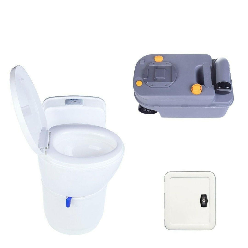 Toilettes - cassette rotatives pour Camping car avec chasse 12V - Vanlife - Store