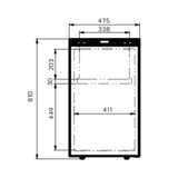 VanCool 105L 12 - 24V Compressor Refrigerator – HxWxD: 81×47.5×53.5 cm - EuroVan - shop