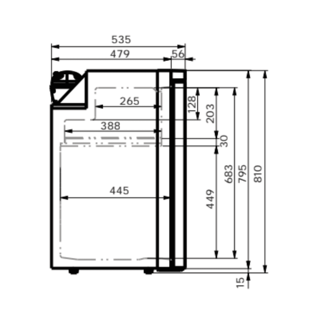 VanCool 105L 12 - 24V Compressor Refrigerator – HxWxD: 81×47.5×53.5 cm - EuroVan - shop