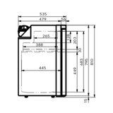 VanCool 105L 12 - 24V Compressor Refrigerator – HxWxD: 81×47.5×53.5 cm - EuroVan - shop