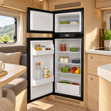 VanCool 140L installed in a motorhome — open