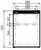 VanCool 50L 12 - 24V Compressor Refrigerator – HxWxD: 52.5×38×51 cm - EuroVan - shop