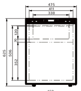 VanCool 60L 12 - 24V Compressor Refrigerator – HxWxD: 62×47×45 cm - EuroVan - shop