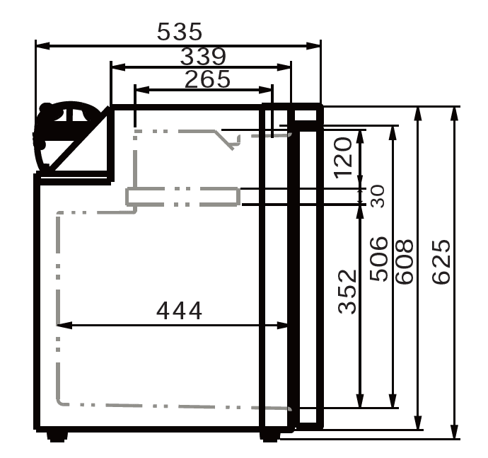 VanCool 75L Refrigerator for Campervan 12/24V – HxWxD: 62×47×53 cm - EuroVan - shop