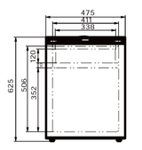 VanCool 75L Refrigerator for Campervan 12/24V – HxWxD: 62×47×53 cm - EuroVan - shop